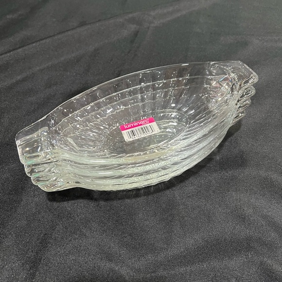 Luminarc France Glass Sundae/fruit Dishes 4 Clear Dishes - Picture 1 of 12